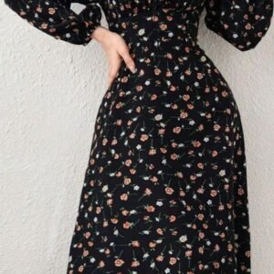 western wear in floral print and black dress